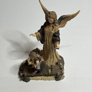 Resin Guardian Angel Watching Over Kids Statue